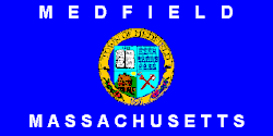 Flag of Medfield, Massachusetts
